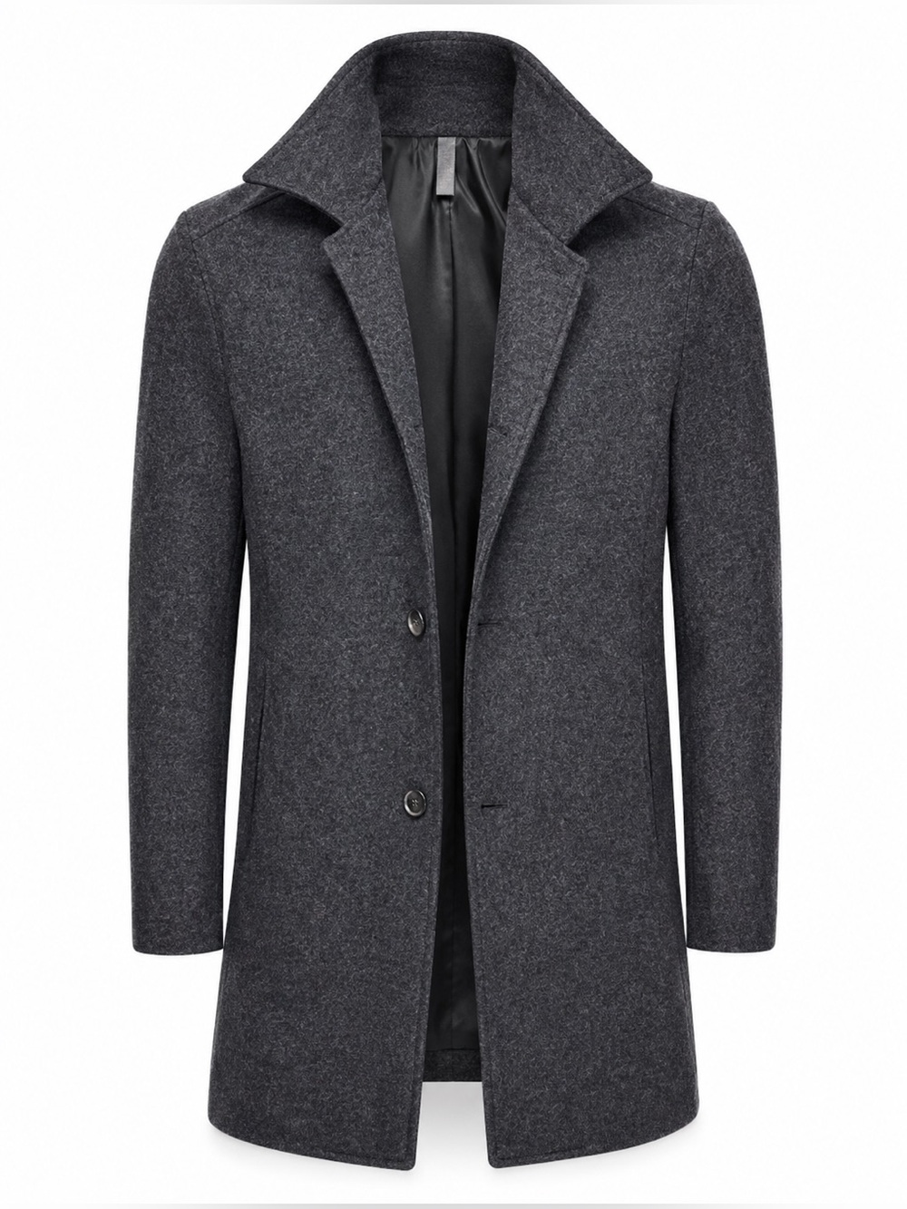 Banana Republic Gray Wool‎ Blend Overcoat Men's S Winter Dress Coat Classic